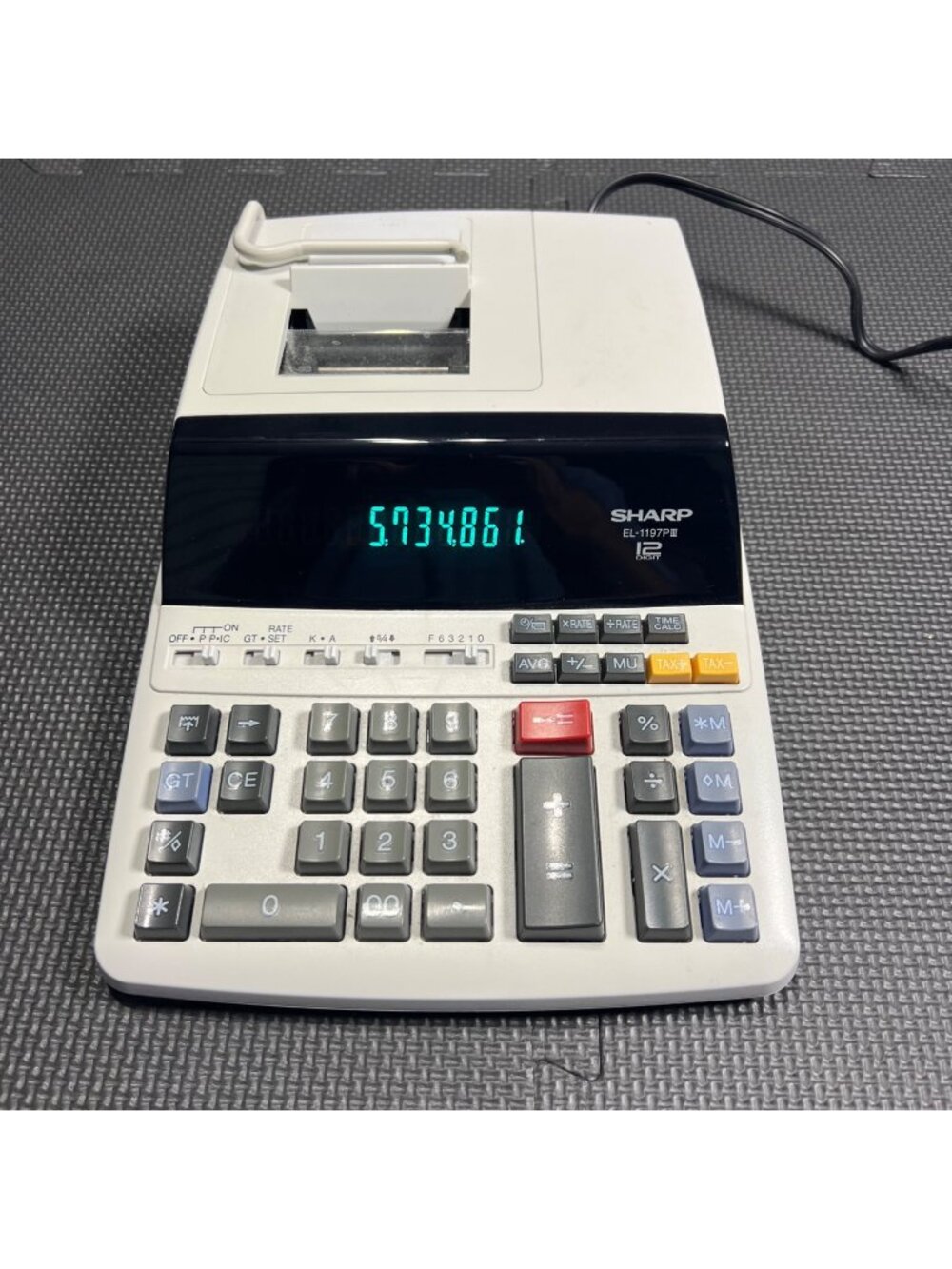 Sharp EL-1197P III 12-Digit Electronic Printing Desktop Calculator
